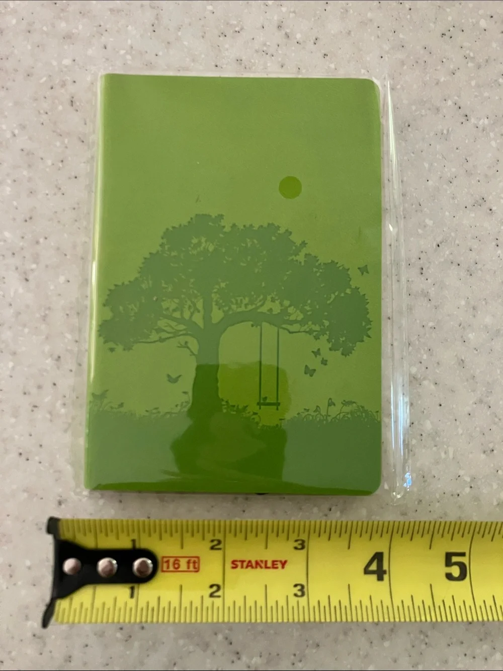 Pocket Notebook With Lined Pages, Ribbon Bookmark and Retractable Pencil